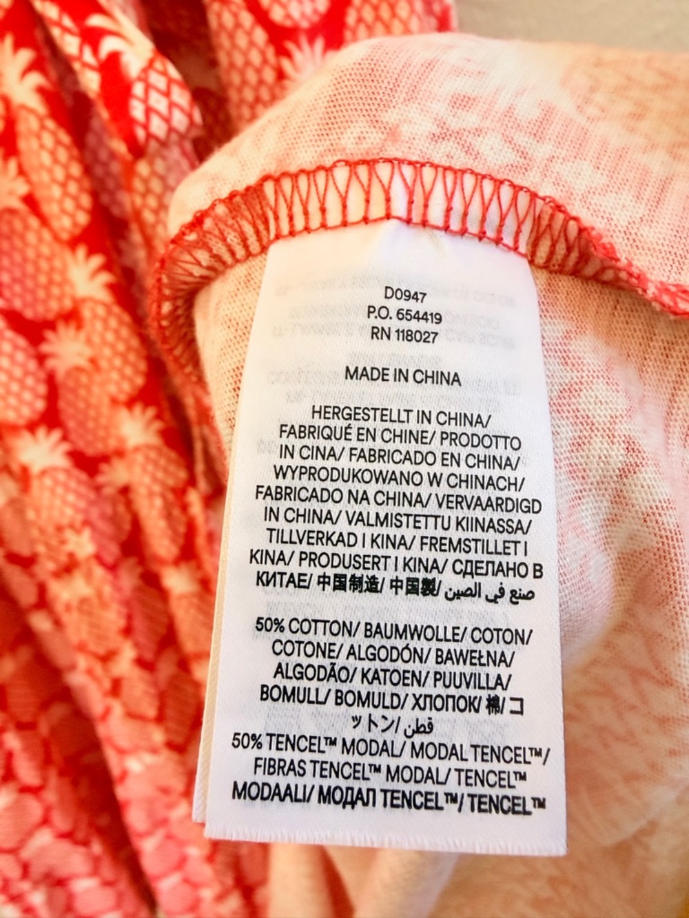 Boden Naomi red white pineapple maxi dress - Picture 12 of 12
